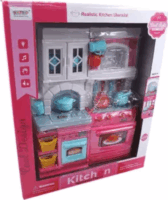Mini baba konyhabútor sütővel fény- és hanghatásokkal 26 cm