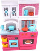 Mini baba konyhabútor sütővel fény- és hanghatásokkal 26 cm