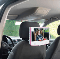 Lenco DVP-910 9" Hordozható DVD lejátszó - Rózsaszín / Fehér