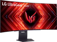 LG 45" 45GS95QX-B UltraGear 21:9 QHD OLED ívelt Gaming Monitor - Fekete