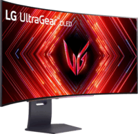 LG 45" 45GS95QX-B UltraGear 21:9 QHD OLED ívelt Gaming Monitor - Fekete