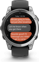 Garmin Fenix E AMOLED Férfi Okosóra 47mm - Fekete / Ezüst