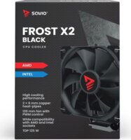 Savio Frost Black X2 PWM Univerzális CPU Hűtő