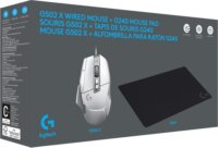 Logitech G502 X Vezetékes Gamer Egér + Egérpad - Fehér / Fekete