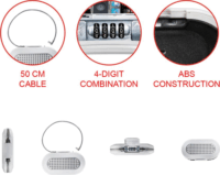 Master Lock 5900EURDWHT Számzáras Hordozható Széf - Fehér