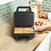 Tefal UltraCompact 3in1 Szendvicssütő gofrisütő és grill 1200W - Fekete / Ezüst