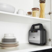 Tefal UltraCompact 3in1 Szendvicssütő gofrisütő és grill 1200W - Fekete / Ezüst