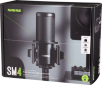 Shure SM4-K-KIT Professzionális Studio Kondenzátor Mikrofon Készlet - Fekete