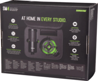 Shure SM4-K-KIT Professzionális Studio Kondenzátor Mikrofon Készlet - Fekete