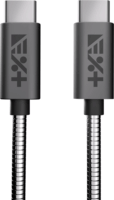 NextOne 2xType-C apa Adat és töltő kábel 1,2m - Metál asztroszürke