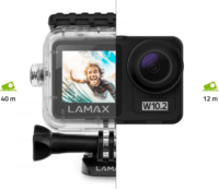 LAMAX W10.2 Vízálló Akciókamera 4K 60fps - Fekete