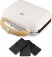 Lauben 900WW 3in1 Szendvicssütő gofrisütő és grill 900W - Fehér
