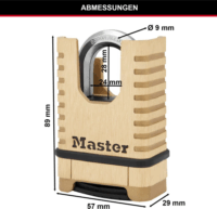 Master Lock M1177EURDCC Számzáras Biztonsági Lakat