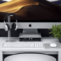 Satechi Aluminum Monitor Állvány iMac-hez + USB HUB - Ezüst