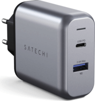 Satechi USB-A / USB-C Hálózati Gyorstöltő Adapter 30W - Sötétszürke