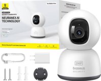 Baseus P1 Lite 2K 360° forgatható Okos IP Kamera - Fehér