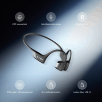 Shokz OpenRun Pro 2 Mini Sport Bluetooth Fülhallgató Headset - Fekete