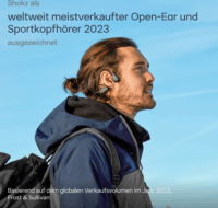 Shokz OpenRun Pro 2 Mini Sport Bluetooth Fülhallgató Headset - Fekete