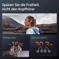 Shokz OpenRun Pro 2 Mini Sport Bluetooth Fülhallgató Headset - Fekete