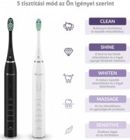 TrueLife SonicBrush Clean30 Duo Elektromos szónikus fogkefe készlet 2 db - Fekete / Fehér
