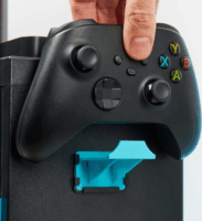 Numskull PS5/XBOX Series Fortnite játéktartó szekrényes állvány LED világítással - Fekete