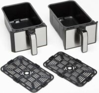 Kenwood HFM20 000MB AirFryer Forrólevegős sütő 8,0L 1700 Watt - Fekete / Ezüst