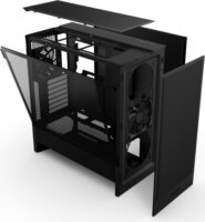 NZXT H5 Flow Midi Torony Számítógépház + 2db 120mm ventilátor - Fekete