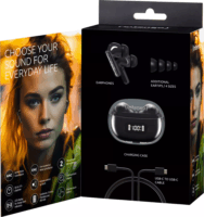 Intenso Buds Plus T310AE TWS Bluetooth Fülhallgató Headset - Fekete