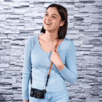 Hama 27214 Kamera Biztonsági Szíj - Narancssárga/Kék