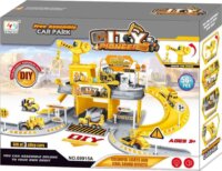 Manyuk Toys Átalakítható parkolóház daruval és kisautókkal