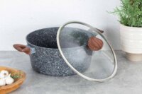 Berlinger Haus BH/7150 Alumínium Lábas Üveg fedővel Ø 30cm 8L - Szürke