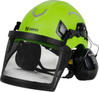 Zipper ZI-FHPROFI Kerti munkavédelmi sisak - Zöld/Fekete