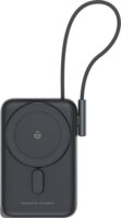 Magnetic Powerbank Choetech B735 10000mAh 20W PD + USB-C cable (black)
