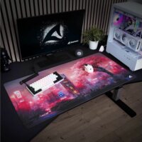 Sharkoon SKILLER SGP40 D4 Gaming Egérpad 1000 x 500mm - Neon Rózsaszín mintás