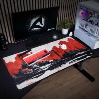 Sharkoon SKILLER SGP40 D11 Gaming Egérpad 1000 x 500mm - Piros mintás