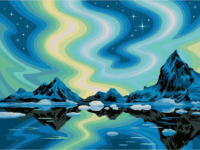 Ravensburger CreArt Északi fény számfestő készlet