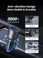 Ugreen 35024 2xUSB-C / USB-A Szivargyújtó töltő - Fekete