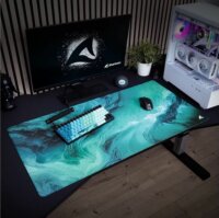 Sharkoon SKILLER SGP40 D10 Gaming Egérpad 1000 x 500mm - Türkiz mintás