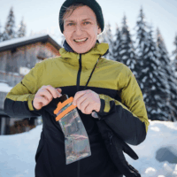 Fidlock D-11111A Hermetic Univerzális Vízálló tok - Áttetsző / Narancssárga