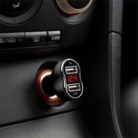 Mnc 55055BK Autós szivargyújtó adapter 2 x USB - Fekete