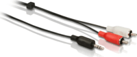 Philips SWA2527W 3.5mm Jack apa - 2xRCA apa 1.5m - Fekete