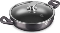 Blauman BL-3962 Carbon Pro Lábas Üveg fedővel Ø 28cm 3,0L - Fekete