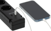 Brennenstuhl Bremounta 230V 2x USB-C Hálózati elosztó 5 aljzatos 3m - Fekete