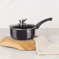 Blauman BL-3950 Carbon Pro Szószos edény Üveg fedővel 20cm - Fekete