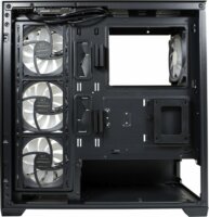 LC-Power LC-715B-ON 715B Seamless_X Midi Torony Számítógépház + 4db 120mm ventilárot - Fekete