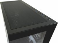 LC-Power LC-715B-ON 715B Seamless_X Midi Torony Számítógépház + 4db 120mm ventilárot - Fekete