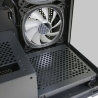 LC-Power LC-715B-ON 715B Seamless_X Midi Torony Számítógépház + 4db 120mm ventilárot - Fekete