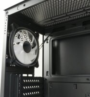 LC-Power LC-715B-ON 715B Seamless_X Midi Torony Számítógépház + 4db 120mm ventilárot - Fekete