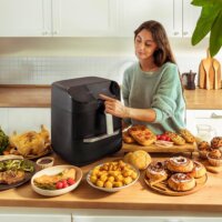 Cecotec Cecofry FoodCourt 11000 AirFryer Okos Forrólevegős sütő 10L 1700 Watt - Fekete