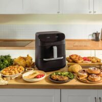 Cecotec Cecofry FoodCourt 11000 AirFryer Okos Forrólevegős sütő 10L 1700 Watt - Fekete